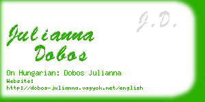 julianna dobos business card
